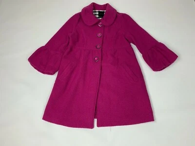 Abrigo My Michelle Rosa Frambuesa Tweed Texturizado Campana Manga Acampanada Mediano M 10 Foto 1 de 3