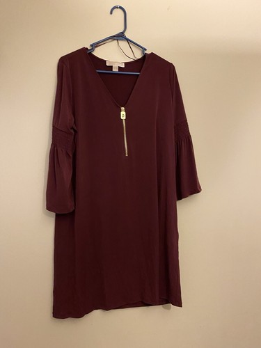 Abito donna Michael Kors bordeaux manica lunga L