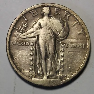 1919- STANDING LIBERTY QUARTER IN FINE CONDITION - WBLS-094 - Image 1 of 2