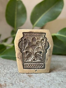 Antique Old Rare Bronze Traditional Pendent Jewelry Making Die Seal Mold B.S.2 - Picture 1 of 13