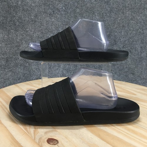 Sandali Adidas uomo 11 slide neri slip on punta aperta comodi casual bassi ballerine