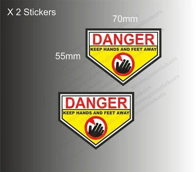 Danger Keep Hands And Feet Away Stickers Briggs and stratton lawnmower Engine