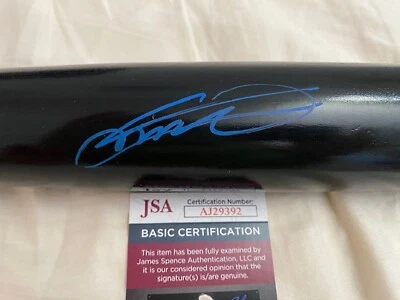 VLADIMIR GUERRERO JR. BLUE JAYS SIGNED LOUISVILLE SLUGGER PRO STOCK BAT JSA COA - Image 1 of 4