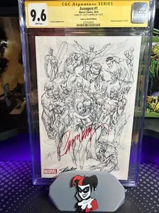 Avengers 1 CGC 9.6 SS J Scott Campbell Stan Lee Sketch Edition Variante - Bild 1 von 5