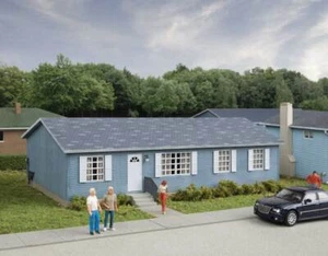 WALTHERS Cornerstone 933-4150 1/87 HO Scale MODERN SECTIONAL HOUSE structure kit - Picture 1 of 4
