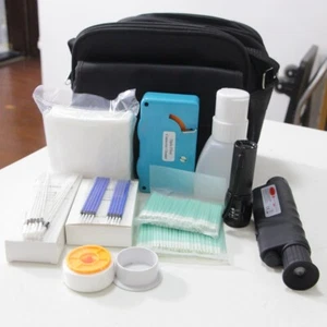 Fiber Optic Cleaning Tool Kits 11 in 1 Cleaner Pen Alcohol Bottle Inspection - Afbeelding 1 van 7