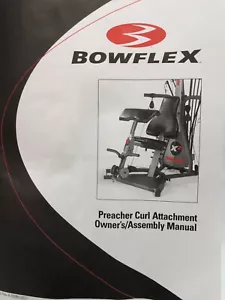 NEW BOWFLEX PREACHER CURL OWNERS MANUAL ASSEMBLY BOOK PART FX-PC MAIN FITNESS 1 - Picture 1 of 12