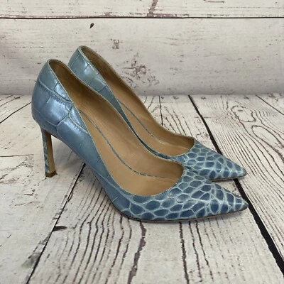 Женские туфли на каблуках Kurt Geiger London 40,5 ЕС 9,5 США синие кожаные с заостренным носком - Изображение 1 из 4