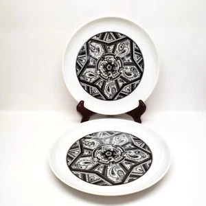 Vintage Retired Sango Aquarius Limbo Salad Plate Lot x2 7.75" Japan 202 - Picture 1 of 5