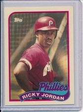 RICKY JORDAN 1989 TOPPS TIFFANY ROOKIE CARD RC #358
