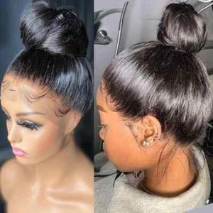 Peluca de cabello humano frontal de encaje 250 Densidad 360 Full HD Pelucas 13X6 Pelucas Mujeres Peluca sin pegamento - Imagen 1 de 18