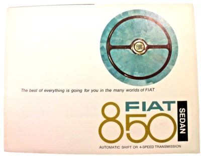 Fiat 850 1968 sedán concesionario venta folleto 6 páginas desplegable Foto 1 de 4