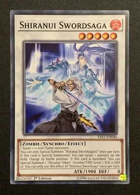 Shiranui Swordsaga - SAST-EN040 - Common - 1st Edition - YuGiOh TCG - Image 1 of 3