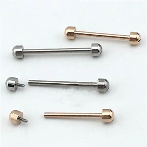 Barra de pasador de tornillo para correa de reloj de pulsera Estuche de reloj Conector de varilla de enlace de tuerca - Imagen 1 de 11