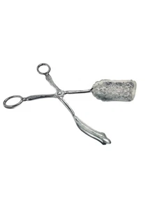 Vintage Silverplate Asparagus Tongs - Picture 1 of 3