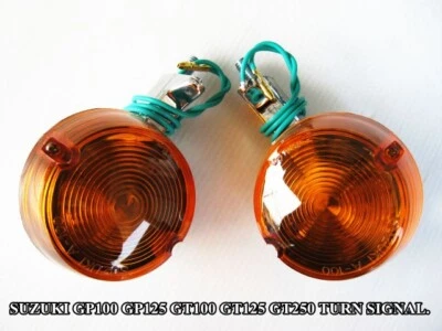 Fit SUZUKI GP100 GP125 GT100 GT125 GT185 GT250 REAR TURN SIGNAL 2Pcs.[as1179] Foto 1 de 4