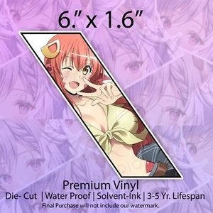 Miia Monster Anime Waifu Kawaii Window Style JDM vinyl decal car bumper sticker - Picture 1 of 2