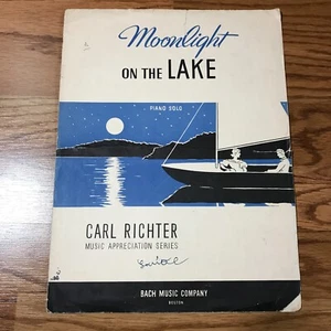 Vintage 1941 Moonlight on the Lake Piano Solo by Carl Richter - Picture 1 of 4