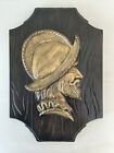1968 Vintage Fres O Lone Ceramic Wall Hanging Plaque Soldier Profile