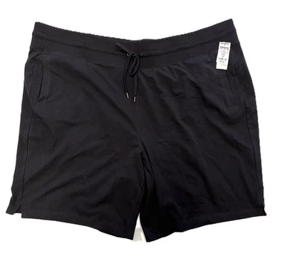 Women's Size 3XL Drawstring Black Sweat Shorts NEW Tek Gear - Image 1 of 4