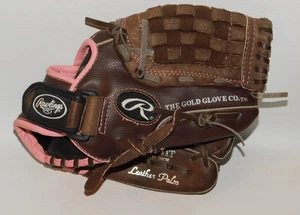 Rawlings Fastpitch Softball FP11T 12" Jugend Handschuh braun & pink Rechtshandwurf - Bild 1 von 11