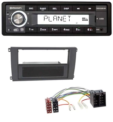 Continental USB 1DIN AUX DAB MP3 Autoradio für Porsche Cayenne (2002-2007) - Bild 1 von 4