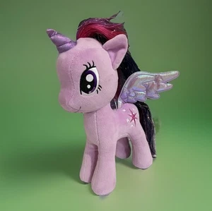 My Little Pony Twilight Sparkle 11 Zoll lila Plüsch Lametta Haar sanft gebraucht MLP - Bild 1 von 5