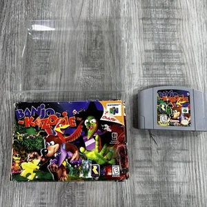 Banjo-Kazooie N64 Nintendo 64 Game & Box, No Manual Authentic Protective Case - Picture 1 of 24