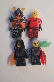Custom Lego Ninjago Minifigure Nya, Krux, Accronix, Blunckt Vermillion Warrior