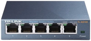 TP-Link Switching Hub 10 100 1000Mbps Gigabit 5 Port Metal Housing Lifetime 879 - Picture 1 of 6