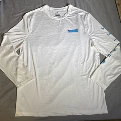 Hurley Long Sleeve White Sunshirt, Size Large Dry-fit - Image 1 of 4