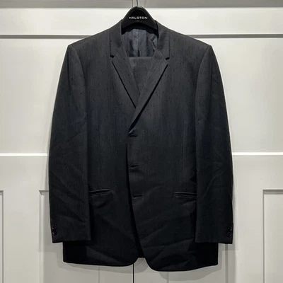 Hollywood Clothes Custom Made Suit Mens 42 Vintage Parsows Black - Image 1 of 4
