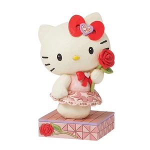 Jim Shore Sanrio Hello Kitty With Rose Personality Pose Figurine 6016411 - Picture 1 of 6