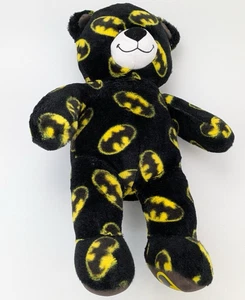Build a Bear Batman Logo Druck Stofftier Plüsch 17 Zoll DC Comics BABW schwarz gelb - Bild 1 von 8