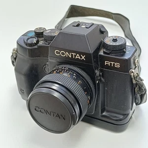 Cuerpo de cámara fotográfica Contax RTS III 35 mm con estuche - Pro SLR vintage - Imagen 1 de 11