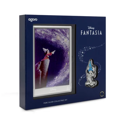 2025 Disney - Collection - Fantasia Silver Foil + Collectible 1oz Silver Coin - Image 1 of 4
