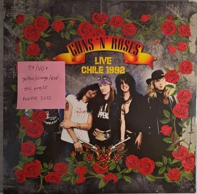 Guns N' Roses Live Chile 1992 Coloured Vinyl Record EX/VG+ 2022 - Image 1 of 2