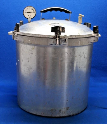 All American Heavy Cast Aluminum Pressure Canner Cooker Unknown Model 21 Quart? - Image 1 of 4