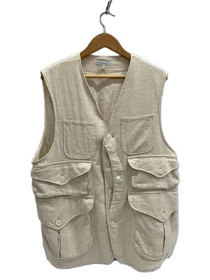 Engineered Garments Vest cream XS Used - Image 1 of 4