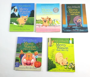 Mercy Watson Books 1-5 by Kate DiCamillo Paperback Candlewick Press - Picture 1 of 8