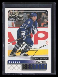 1999-00 Upper Deck MVP Edición SC SC Gold Script 176 Sergei Berezin 23/100 - Imagen 1 de 2