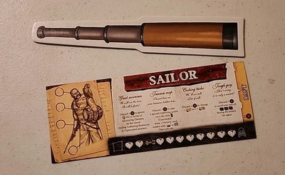Robinson Crusoe Board Game  Promo Spyglass And Character Sheet. - Image 1 of 2