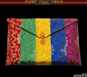 35 * 25cm Tibetan Scripture Bag Warp Cloth Double Layered Storage Bag - Picture 1 of 4