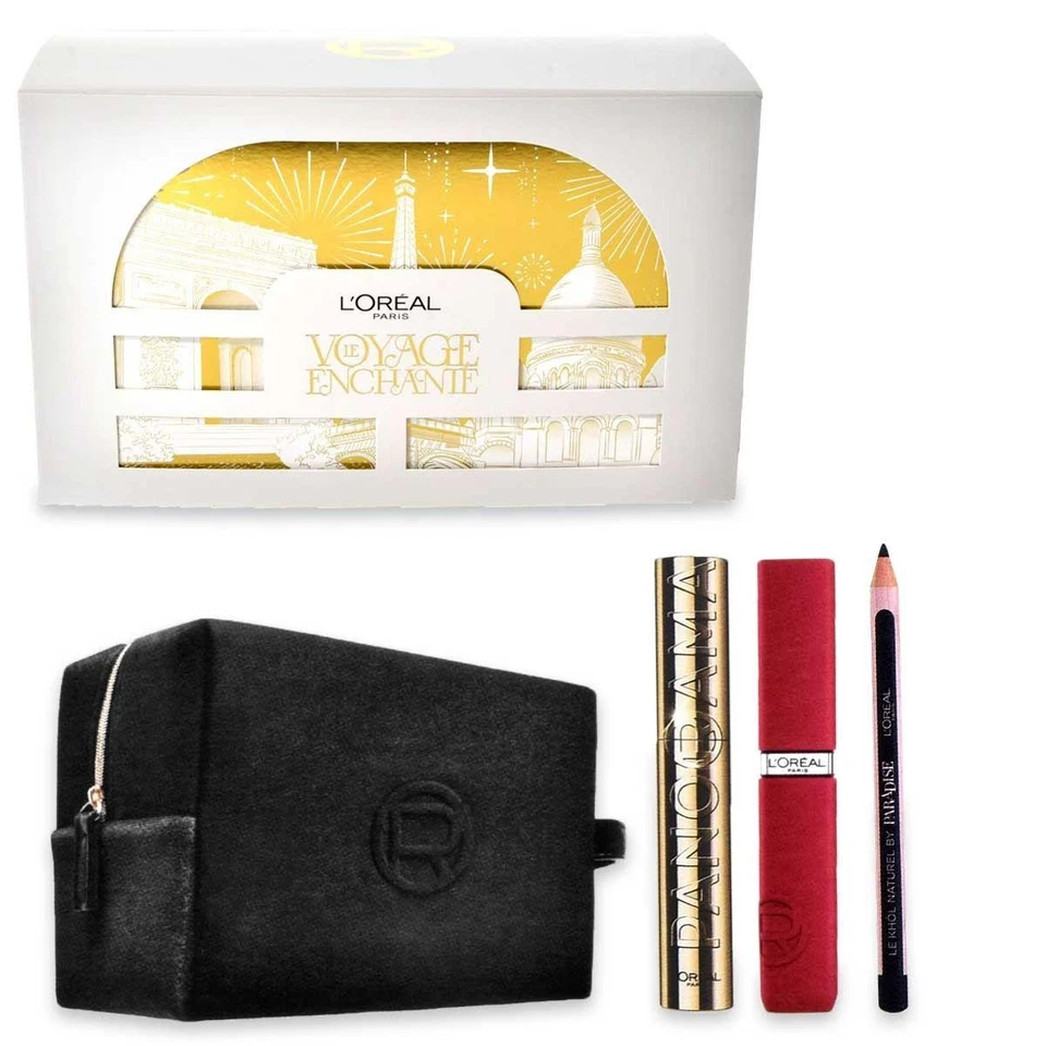 Almohadilla negra L’Oreal Beauty + maquillaje mate regalo completo Foto 1 de 1