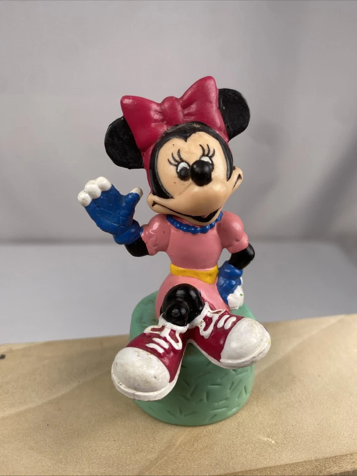 复古 Totally Minnie Mouse PVC 公仔迪士尼雅芳 1988 蛋糕瓶装 — 第 1/4 张图片