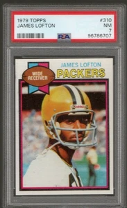 James Lofton 1979 Topps RC Rookie Card 310 PSA 7 NM Green Bay Packers - Bild 1 von 2