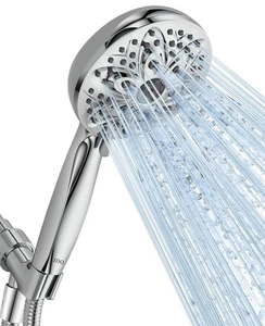 6-Setting Shower Head with Handheld, High Pressure Hand held Shower Head, 4.7... - Picture 1 of 6