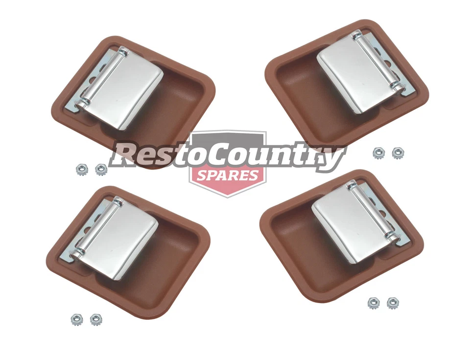 Ford Inner Door Handle Set x4 Front + Rear Saddle Bucket XT XW XY ZB ZC ZD L + R - Image 1 of 1