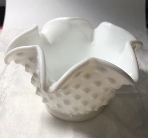 Vintage Fenton Hobnail Milk Glass 4-1/2" By 2-1/2" Bowl - Picture 1 of 4