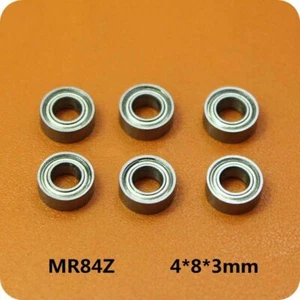 Miniature Deep Groove Ball Double Shield Bearings MR84ZZ 4x8x3mm Bearing Steel - Picture 1 of 5